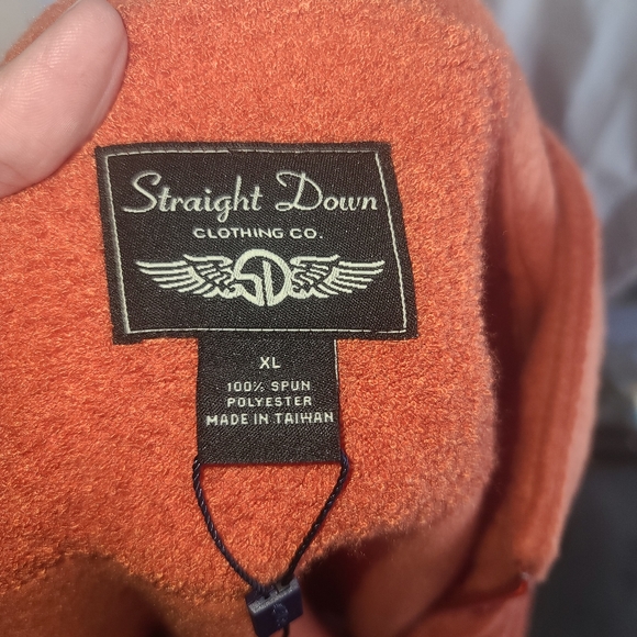 NWOT Straight Down Sweatshirt, Size XL, Orange - Picture 4 of 4